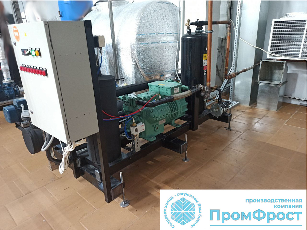 Установка охлаждения жидкости на базе компрессора Bitzer 6F-50. г. Ставрополь, 2024г